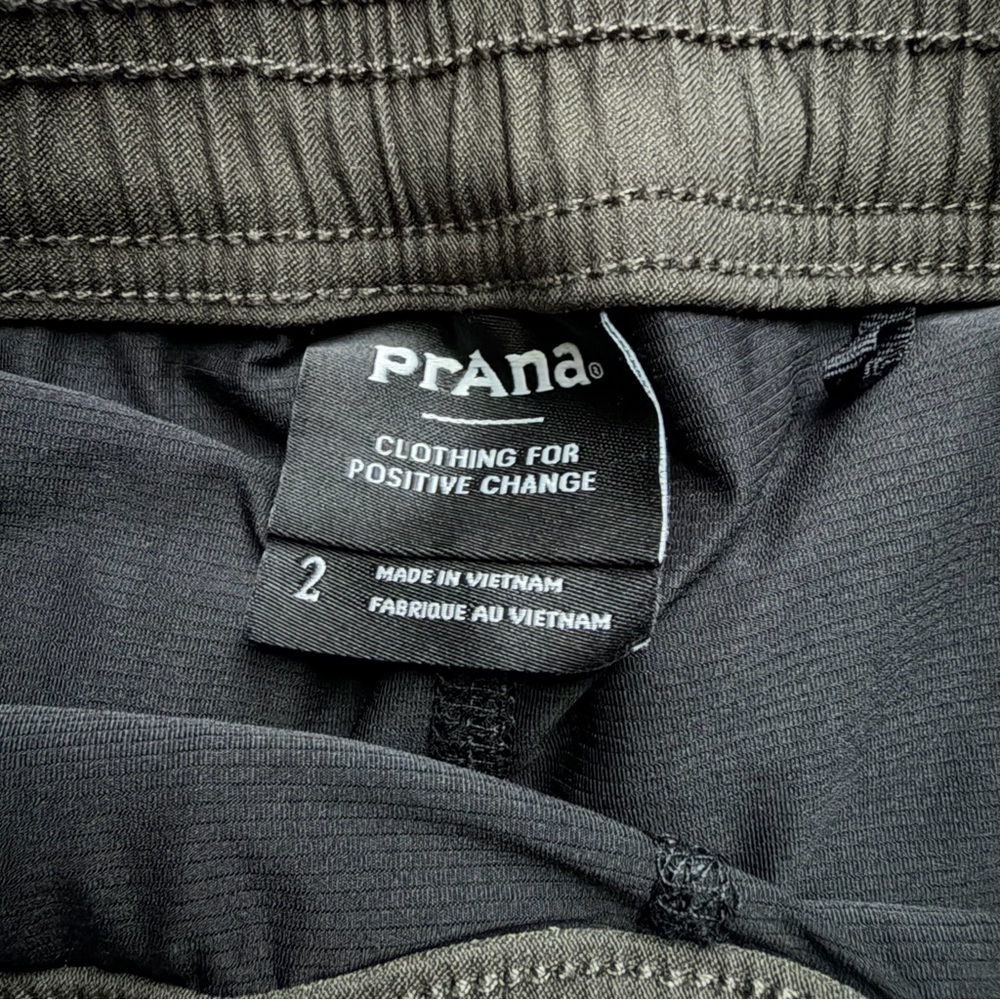 prAna Women's Skort Skirt Size 2 Dark Olive Green Nylon Spandex Hiking Outdoor - Picture 5 of 6